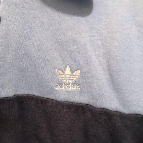 Vintage Adidas Asymmetric Racing Stripe Collar Zip-up Sweatshirt Lounge Jacket - Picture 6 of 9